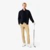Maglione da golf da uomo in maglia a costine con zip Maglione da golf da uomo in maglia a costine con zip