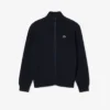 Maglione da golf da uomo in maglia a costine con zip Maglione da golf da uomo in maglia a costine con zip