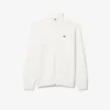 Maglione da golf da uomo in maglia a costine con zip Maglione da golf da uomo in maglia a costine con zip