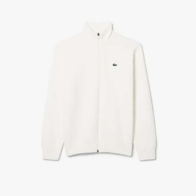 Maglione da golf da uomo in maglia a costine con zip Maglione da golf da uomo in maglia a costine con zip
