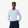 Maglione da golf elasticizzato con collo a polo da donna Maglione da golf elasticizzato con collo a polo da donna