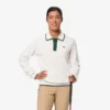 Maglione da golf elasticizzato con collo a polo da donna Maglione da golf elasticizzato con collo a polo da donna