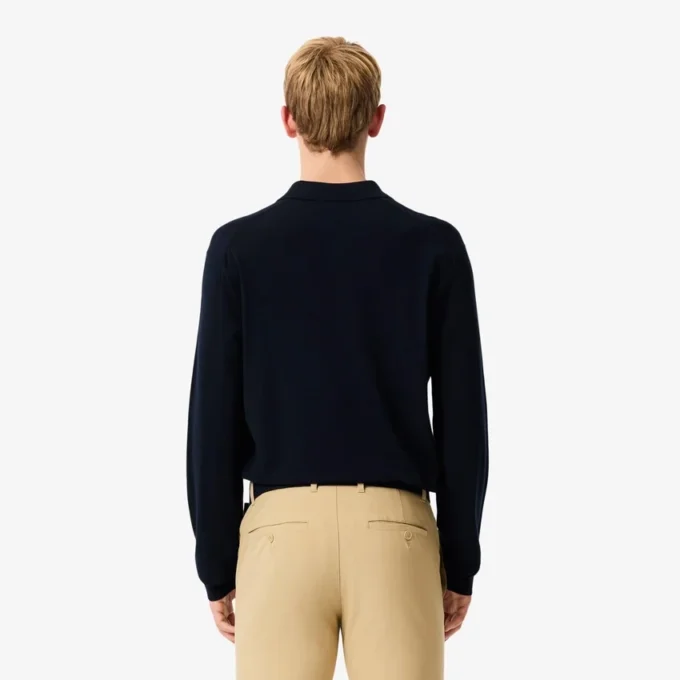 Maglione da golf elasticizzato con collo a polo da uomo Maglione da golf elasticizzato con collo a polo da uomo