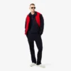 Maglione da uomo a righe con scollo a V della collezione Archive Edition Maglione da uomo a righe con scollo a V della collezione Archive Edition
