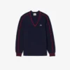 Maglione da uomo a righe con scollo a V della collezione Archive Edition Maglione da uomo a righe con scollo a V della collezione Archive Edition