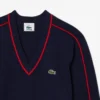 Maglione da uomo a righe con scollo a V della collezione Archive Edition Maglione da uomo a righe con scollo a V della collezione Archive Edition