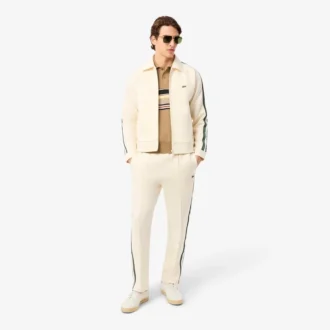 Maglione da uomo con colletto Polo a righe, prodotto in Francia