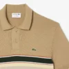 Maglione da uomo con colletto Polo a righe, prodotto in Francia Maglione da uomo con colletto Polo a righe, prodotto in Francia