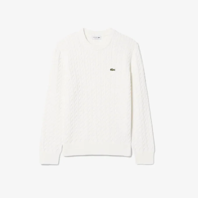 Maglione da uomo in cotone a trecce Maglione da uomo in cotone a trecce