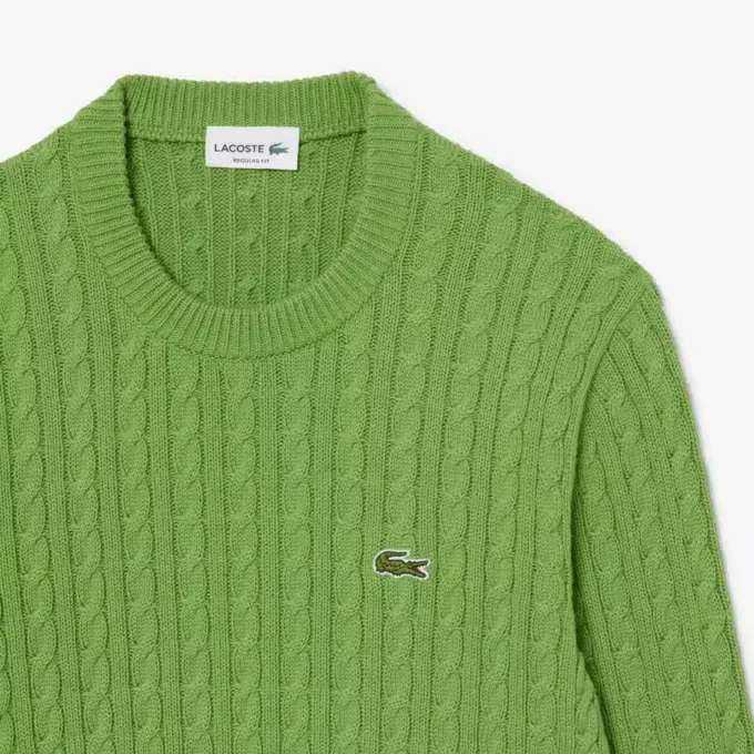 Maglione da uomo in cotone a trecce Maglione da uomo in cotone a trecce