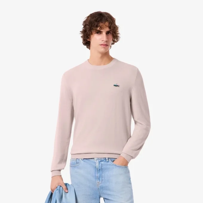 Maglione da uomo in cotone con coccodrillo Landscape Maglione da uomo in cotone con coccodrillo Landscape