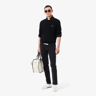 Maglione da uomo in cotone con collo a giro