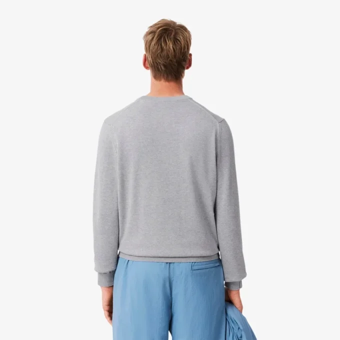 Maglione da uomo in cotone con collo a giro Maglione da uomo in cotone con collo a giro