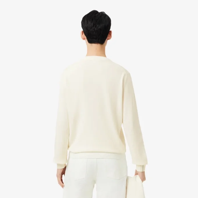 Maglione da uomo in cotone con collo a giro Maglione da uomo in cotone con collo a giro