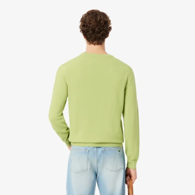 Maglione da uomo in cotone con collo a giro Maglione da uomo in cotone con collo a giro