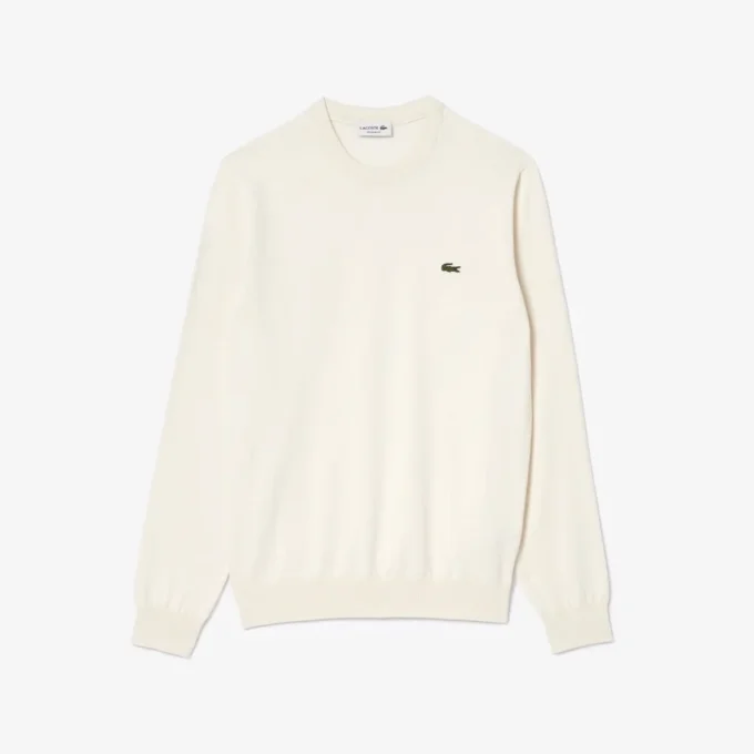 Maglione da uomo in cotone con collo a giro Maglione da uomo in cotone con collo a giro