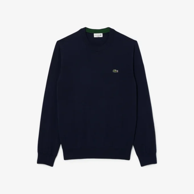 Maglione da uomo in cotone con collo a giro Maglione da uomo in cotone con collo a giro