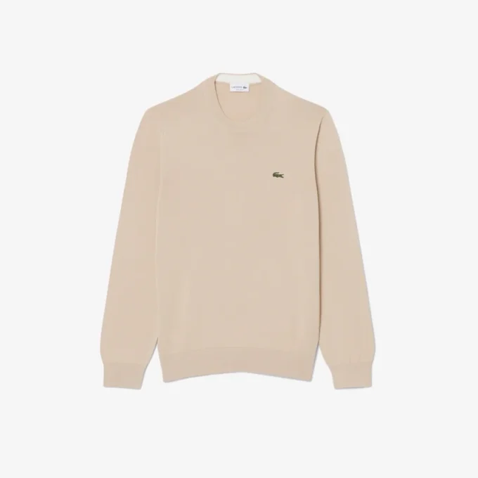 Maglione da uomo in cotone con collo a giro Maglione da uomo in cotone con collo a giro