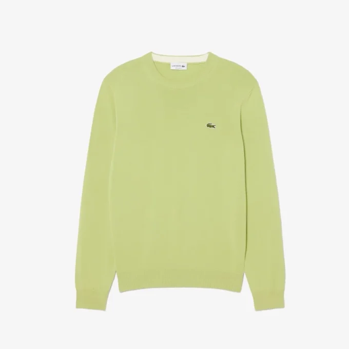 Maglione da uomo in cotone con collo a giro Maglione da uomo in cotone con collo a giro