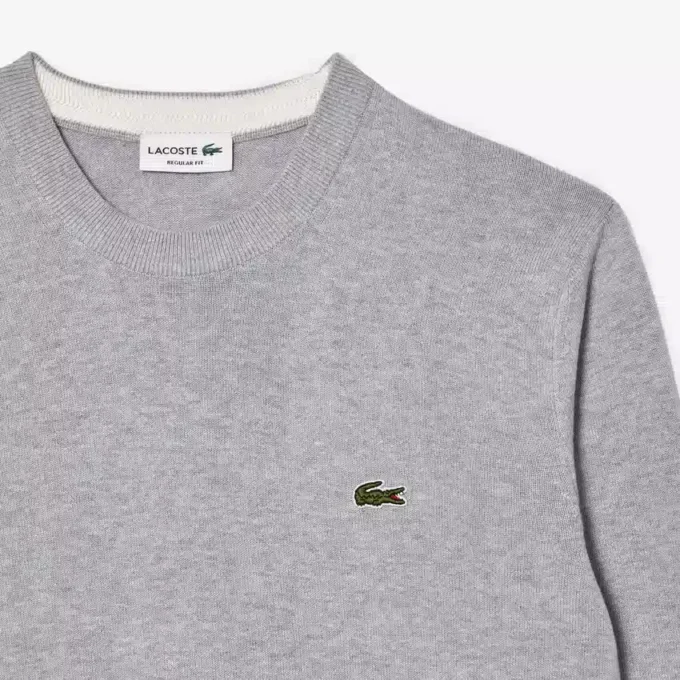 Maglione da uomo in cotone con collo a giro Maglione da uomo in cotone con collo a giro