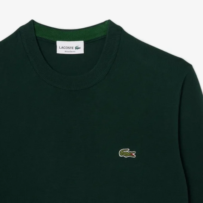 Maglione da uomo in cotone con collo a giro Maglione da uomo in cotone con collo a giro