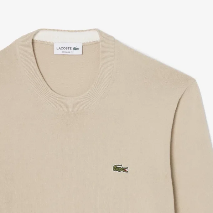 Maglione da uomo in cotone con collo a giro Maglione da uomo in cotone con collo a giro