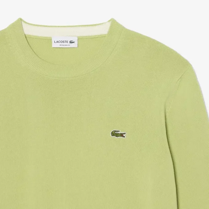 Maglione da uomo in cotone con collo a giro Maglione da uomo in cotone con collo a giro
