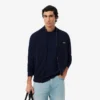 Maglione da uomo in cotone con collo alto e zip Maglione da uomo in cotone con collo alto e zip