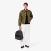 Maglione da uomo in cotone con collo alto e zip Maglione da uomo in cotone con collo alto e zip