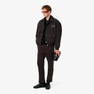 Maglione da uomo in cotone con collo alto e zip