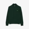 Maglione da uomo in cotone con collo alto e zip Maglione da uomo in cotone con collo alto e zip