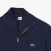 Maglione da uomo in cotone con collo alto e zip Maglione da uomo in cotone con collo alto e zip