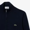 Maglione da uomo in cotone con collo alto e zip Maglione da uomo in cotone con collo alto e zip
