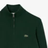 Maglione da uomo in cotone con collo alto e zip Maglione da uomo in cotone con collo alto e zip