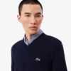 Maglione da uomo in cotone con scollo a V Maglione da uomo in cotone con scollo a V