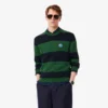 Maglione da uomo in jersey di cotone a righe Maglione da uomo in jersey di cotone a righe