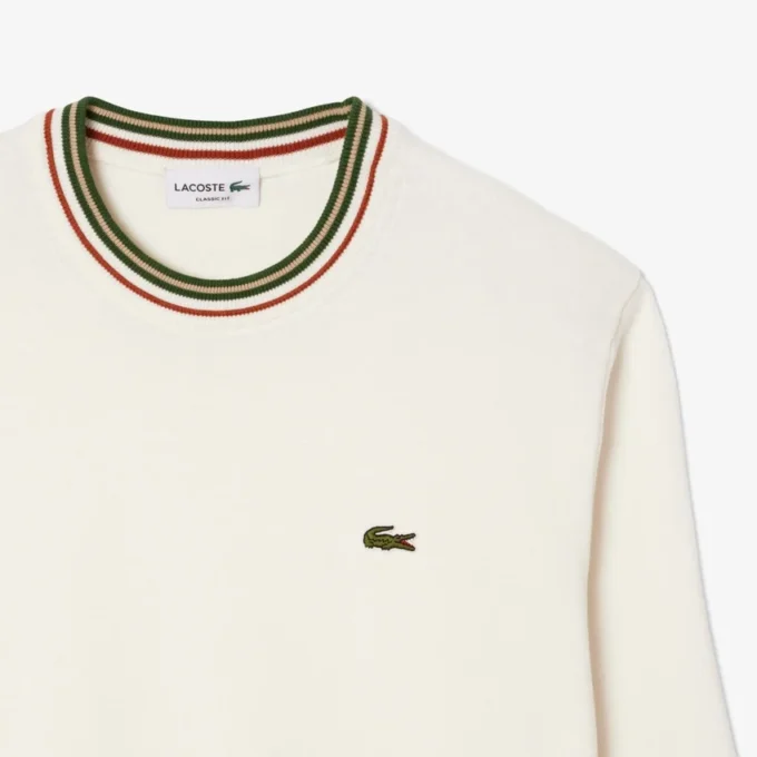 Maglione da uomo in jersey di cotone a righe Maglione da uomo in jersey di cotone a righe