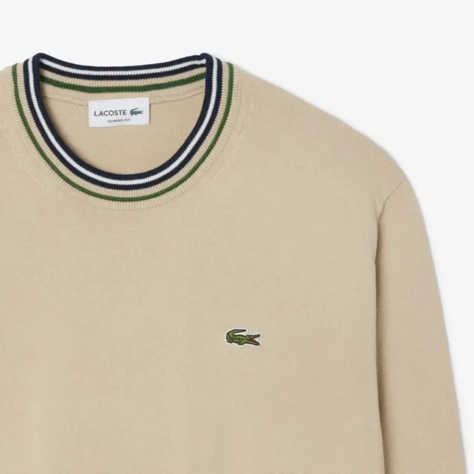 Maglione da uomo in jersey di cotone a righe Maglione da uomo in jersey di cotone a righe