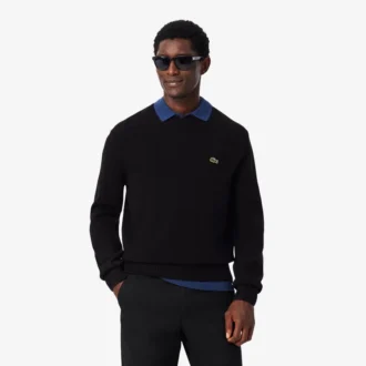 Maglione da uomo in lana a girocollo Maglione da uomo in lana a girocollo