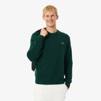 Maglione da uomo in lana a girocollo