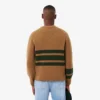 Maglione da uomo in lana a righe con scollo a V Maglione da uomo in lana a righe con scollo a V
