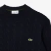 Maglione da uomo in lana a trecce con collo a giro Maglione da uomo in lana a trecce con collo a giro