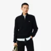 Maglione da uomo in lana con collo alto e zip Maglione da uomo in lana con collo alto e zip