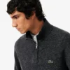 Maglione da uomo in lana con collo alto e zip Maglione da uomo in lana con collo alto e zip