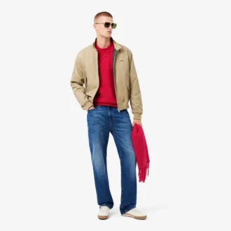 Maglione da uomo in lana con effetto patchwork e vestibilità comoda