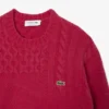 Maglione da uomo in lana con effetto patchwork e vestibilità comoda Maglione da uomo in lana con effetto patchwork e vestibilità comoda