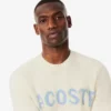 Maglione da uomo in lana con intarsio del marchio Maglione da uomo in lana con intarsio del marchio