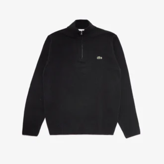 Maglione da uomo in lana con mezza zip