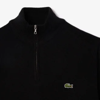 Maglione da uomo in lana con mezza zip