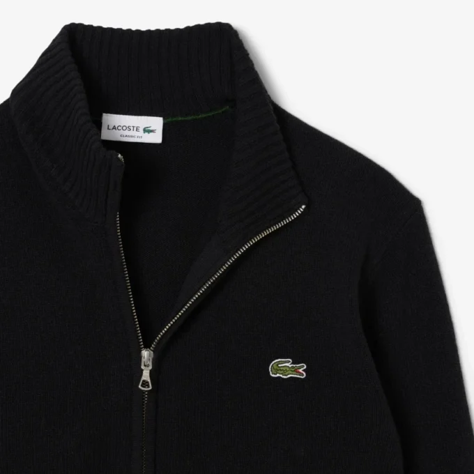 Maglione da uomo in lana con zip Maglione da uomo in lana con zip